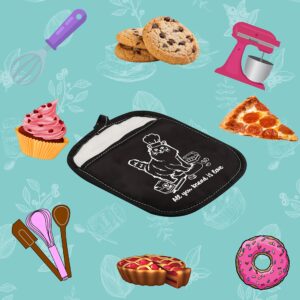 All You Knead is Love Cat Kneading Kitten Pun Baking Oven Pads Pot Holder with Pocket (All You Knead is Love)