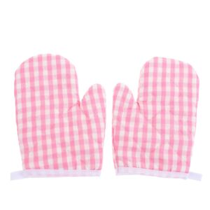 2pcs kids oven mitts for children play kitchen heat resistant kitchen mitts kitchen gloves for cooking baking kids oven gloves griddle accessories