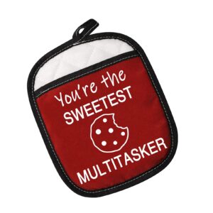 teacher appreciation gift you’re the sweet multitasker pot holder teacher gift (sweet multitasker red)
