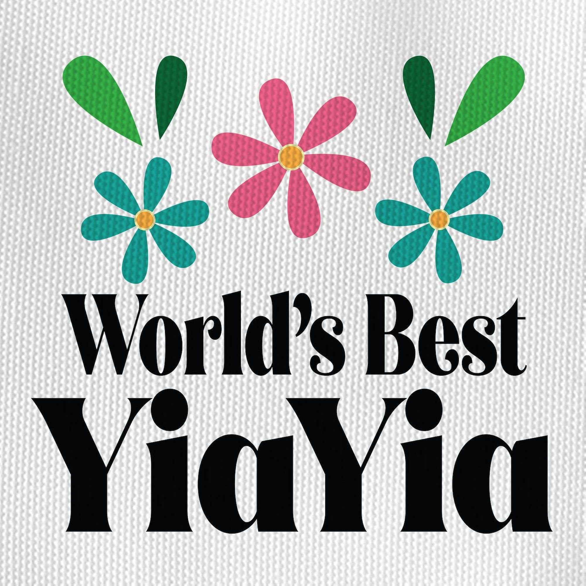 CafePress Worlds Best Yia Yia Pot Holder with Unique Design 9"x9"