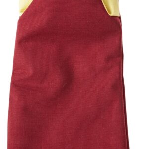 San Jamar KT0118K Cool Touch Flame Puppet High Heat Intermittent Flame Protection up to 900°F Oven Mitt, 17" Length, Red