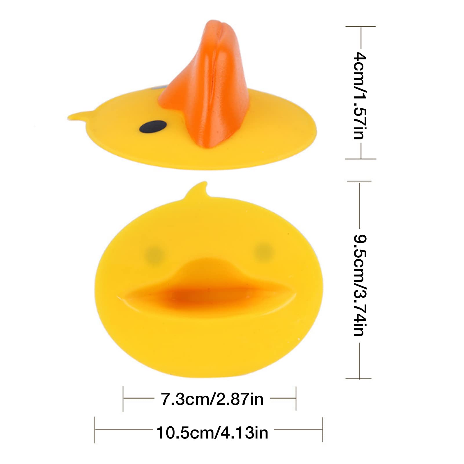 Mini Silicon Heat Resistant Potholder - Mini Silicone Duck Animal Oven Mitts Gloves - Heat Resistant Little Yellow Duck Cartoon Clip for Baking and Pot-Holding, Baking Instant Kumprohu