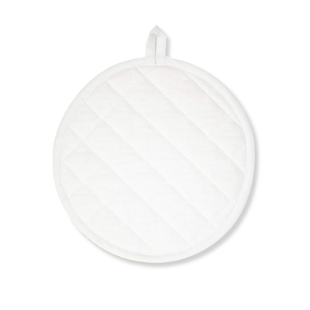 Everything Kitchens 9" Round Pot Holder | Caprine Caper Baby Goat