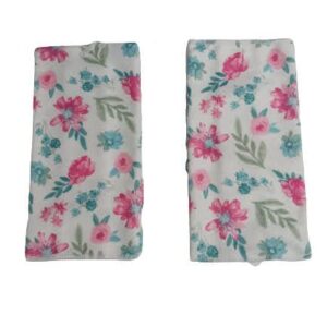 JABECS 5 Pieces Spring Flowers 2 Pot Holder 2 Kitchen Towels 1 Cooking Oven Mittens. (5, Polyester, Microfiber, Cotton)