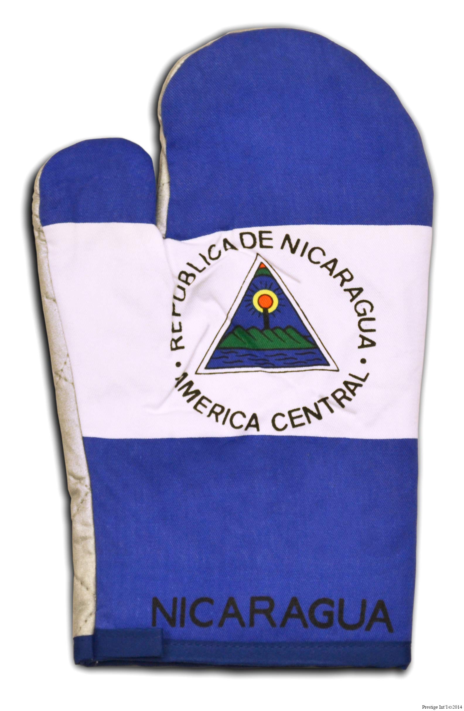 Nicaragua Flag Kitchen & BBQ Set w/ Apron, Oven-mitt & Pot-holder Nicaraguan