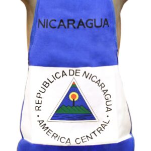 Nicaragua Flag Kitchen & BBQ Set w/ Apron, Oven-mitt & Pot-holder Nicaraguan