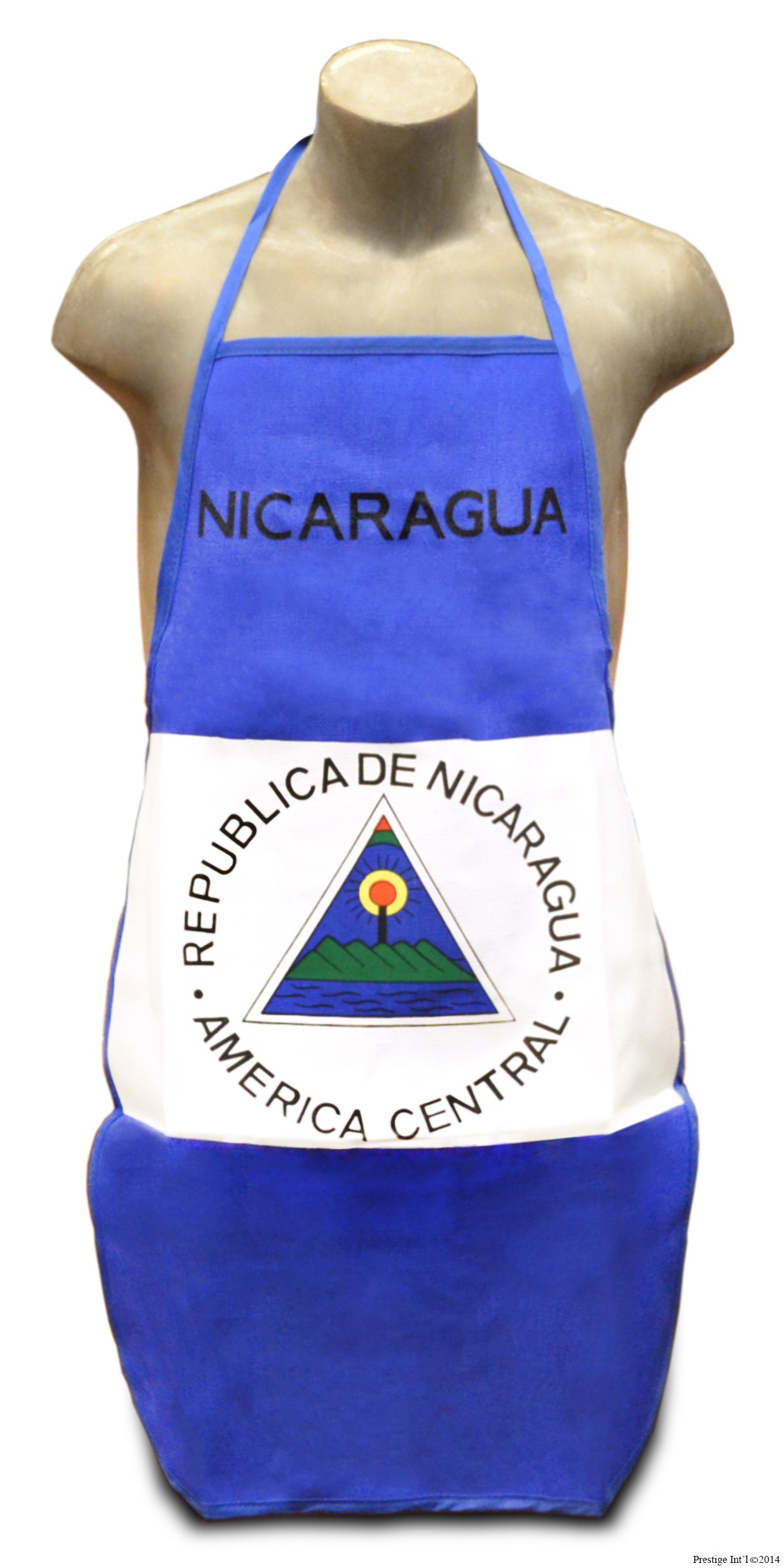 Nicaragua Flag Kitchen & BBQ Set w/ Apron, Oven-mitt & Pot-holder Nicaraguan