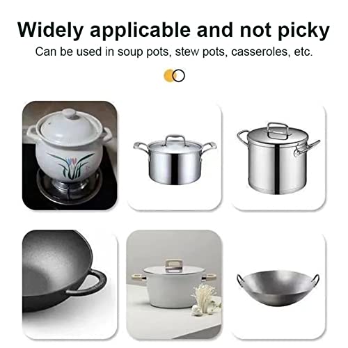 Wnvivi 6Pcs Silicone Anti-Scald Pot Handle Cover,Non-Slip Pot Holder Sleeve Pot Handle Insulation Cover,Hand Protection Pot Handle Sleeves(Black)