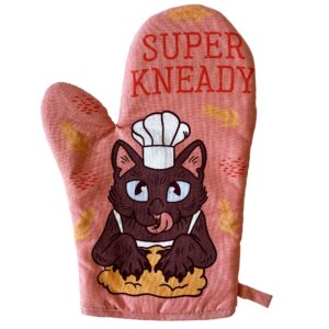 super kneady oven mitt funny pet kitty cat lover baking kitchen glove funny graphic kitchenwear food funny cat novelty cookware multi oven mitt