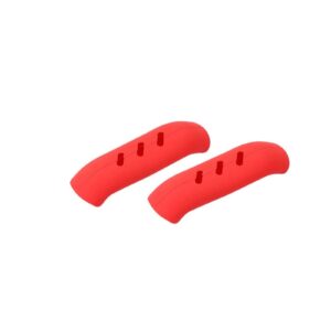 2pcs silicone anti-scald pot handle cover - 2023 new non-slip silicone pot handle sleeve, assist handle holders set, heat resistant potholder cookware handle covers for kitchen use (1 pair - red)