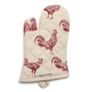Sur La Table Rooster Oven Mitt, Red