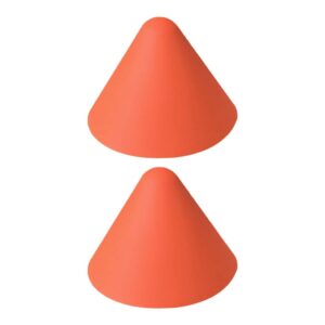 hemoton 1 pair silicone handle holder triangle assist hot handle holder non slip pan pot holders cover heat resistant pot sleeve grip cookware handle for frying cast iron skillet metal pan orange