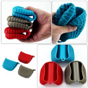 3pcs Silicone Thermal-Insulation Hand Clamp Mini Pot Holder