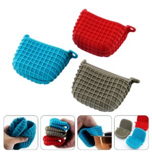 3pcs Silicone Thermal-Insulation Hand Clamp Mini Pot Holder