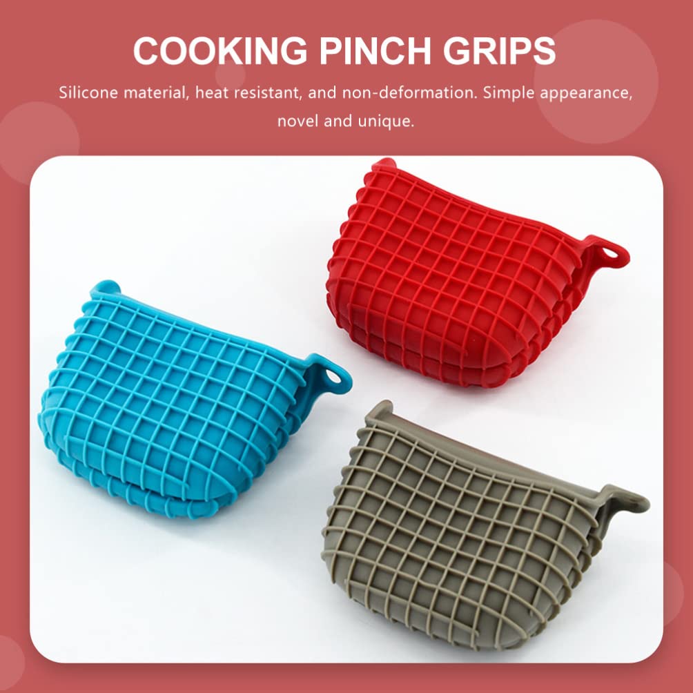 3pcs Silicone Thermal-Insulation Hand Clamp Mini Pot Holder