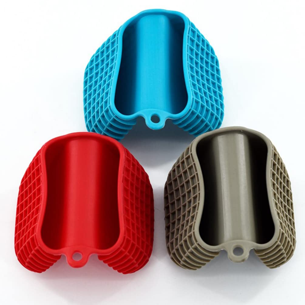 3pcs Silicone Thermal-Insulation Hand Clamp Mini Pot Holder