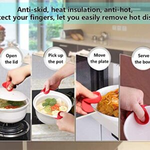 6 Pack Silicone Hot Handle Holder Cover for Cast Iron Skillet Assist Holders Non-Slip Heat, Silicone Covers for Pots, Pans Metal, Aluminum Cookware Handles