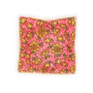 Yellow Flowers on Pink Microwave Cozy Yellow Dahlia Reversible Soup Bowl Buddy Microwaveable Potholder Floral Handmade Housewarming Hostess Mothers Day Gifts Under 10