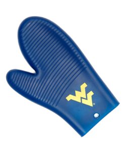 masterpieces game day fanpans - ncaa west virginia mountaineers - team logo silicone grill glove / oven mitt, dishwasher safe