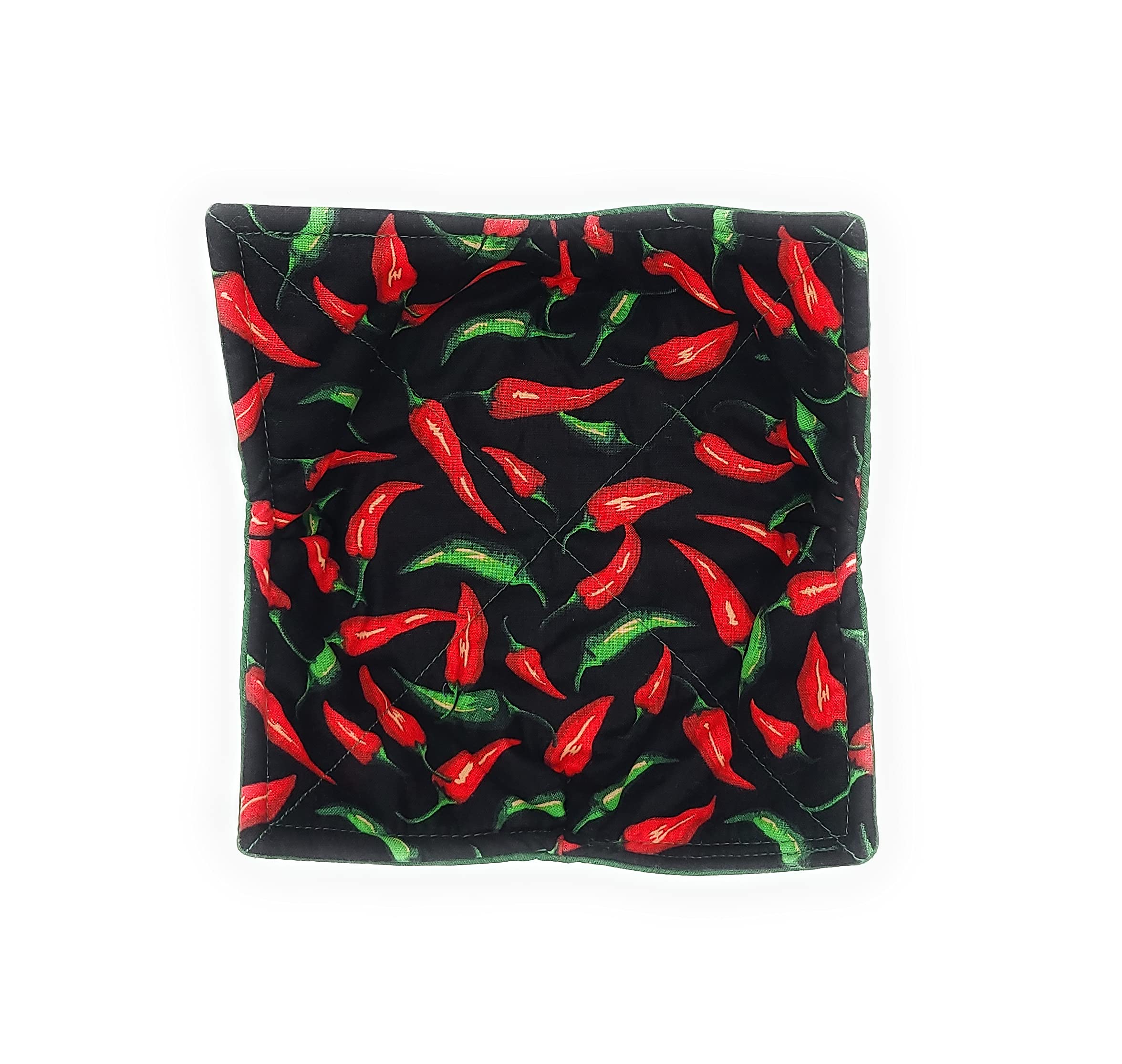 Hot Pepper Microwave Bowl Cozy Southwestern Reversible Microwaveable Potholder Cayenne Chilis Soup Buddy Southwestern Kitchen Linens Chef Teacher Gifts Spicy Food Lover Gift Under 10