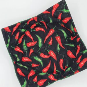 Hot Pepper Microwave Bowl Cozy Southwestern Reversible Microwaveable Potholder Cayenne Chilis Soup Buddy Southwestern Kitchen Linens Chef Teacher Gifts Spicy Food Lover Gift Under 10