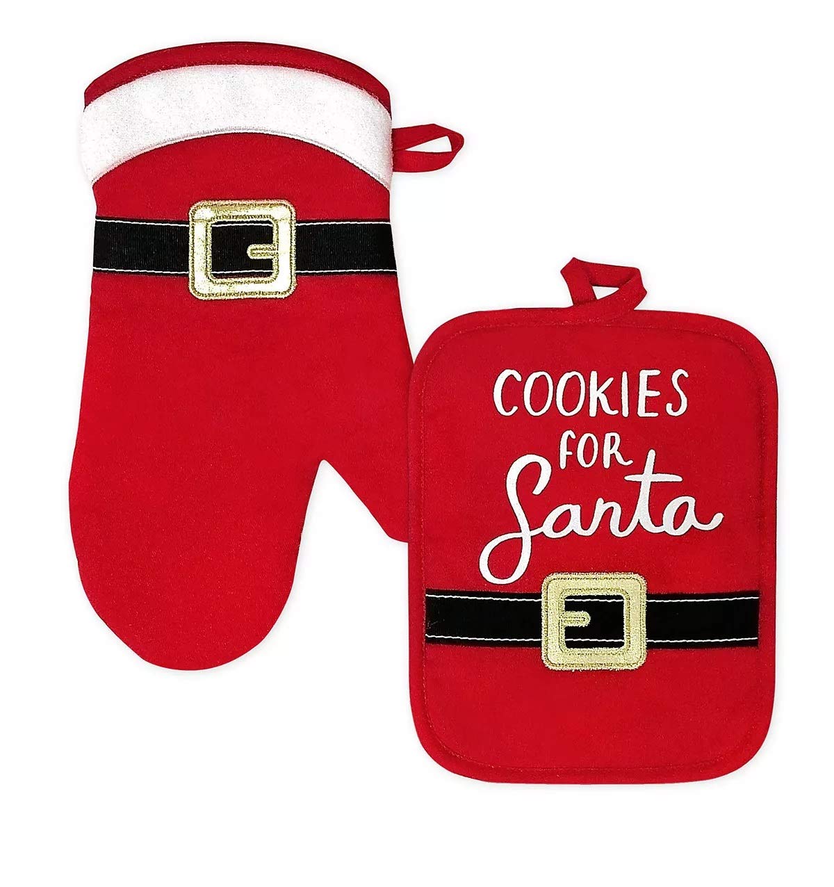 St. Nicholas Square® Cookies for Santa Oven Mitt & Pot Holder Set