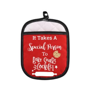 teacher appreciation gift it takes a special person to bake smart cookies oven pot holder with pocket for teacher (person bake cookie)