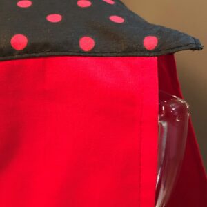 Blender Cover for OSTER. Kitchen design: Lady Bug/Black-Red Dots. Dress for blender-Ribbons to make your own adjustable bow.