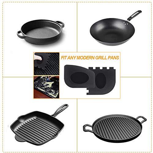 6 Pack Silicone Hot Handle Holder Non Slip Pot Holders Cover，Pan Handle Sleeve Pot Holders Cover, Non Slip Rubber Pot Holders, Handles Grip Covers for Frying Cast Iron Skillet Metal Pan