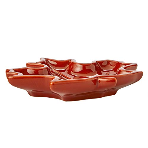 SKL Home Harvest Shaped Leaf Vanity Tray, Rust