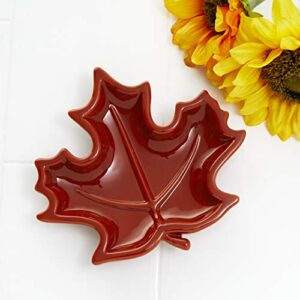 SKL Home Harvest Shaped Leaf Vanity Tray, Rust