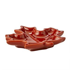 SKL Home Harvest Shaped Leaf Vanity Tray, Rust