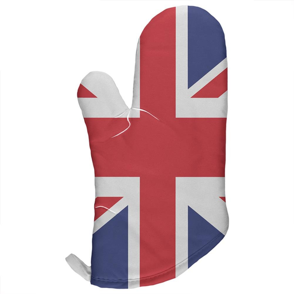 Old Glory British Flag Union Jack All Over Oven Mitt Multi Standard One Size