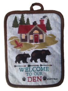 kay dee designs welcome to the den lodge potholder