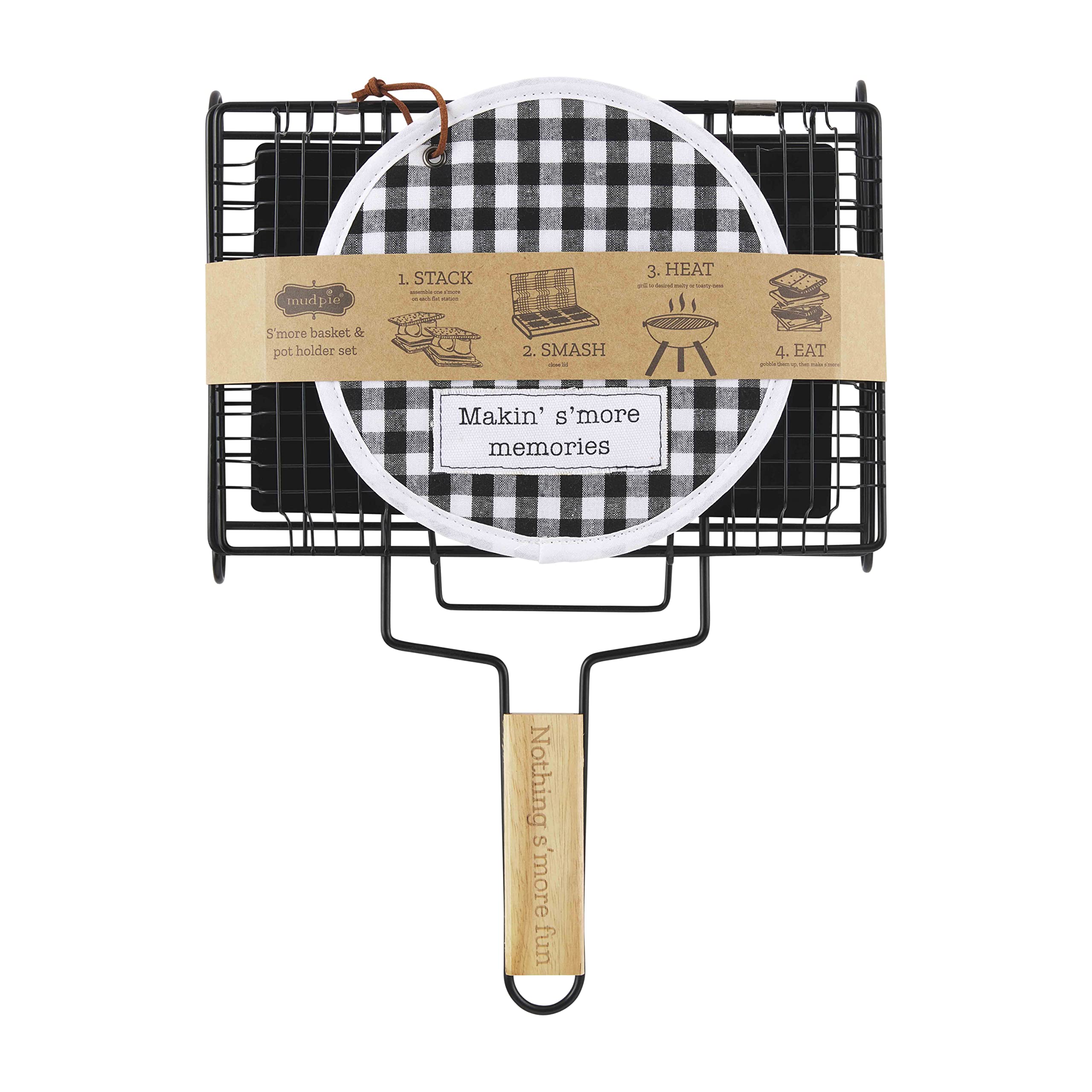 Mud Pie Pot Holder Set, Smore Basket