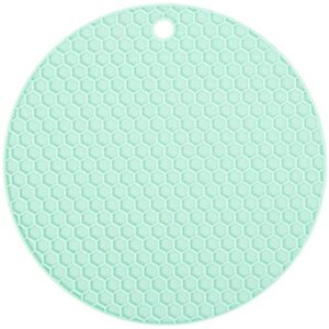 HG HGROPE Resistant Hot Pads Silicone Pot Holder Trivet Mats,Spoon Rest, Jar Opener Garlic Peeler, Green