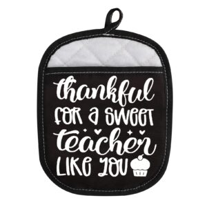 teacher appreciation gift thankful for a sweet teacher like you oven pads pot holder (sweet teacher like you)