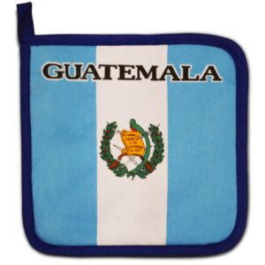 Guatemala Flag Kitchen & BBQ Set w/ Apron, Oven-mitt & Pot-holder Guatemalan