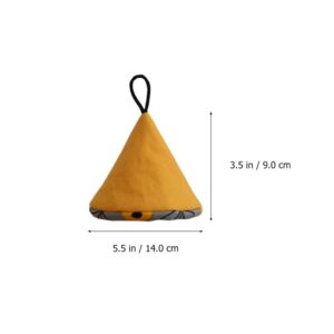 Hemoton 4pcs Hanging Conical Oven Mitts Little Oven Gloves Pot Holder Blended Fabrics Conical Hat Japanese Style for Kitchen Cooking Non Slip Grips