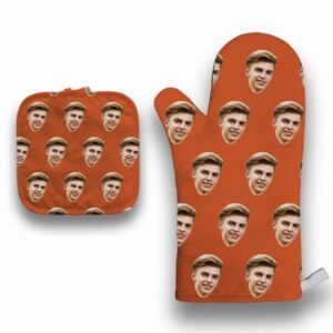 custom oven mitts set kitchen cooking oven glove microwave oven glove set barbecue glove set customizable pattern