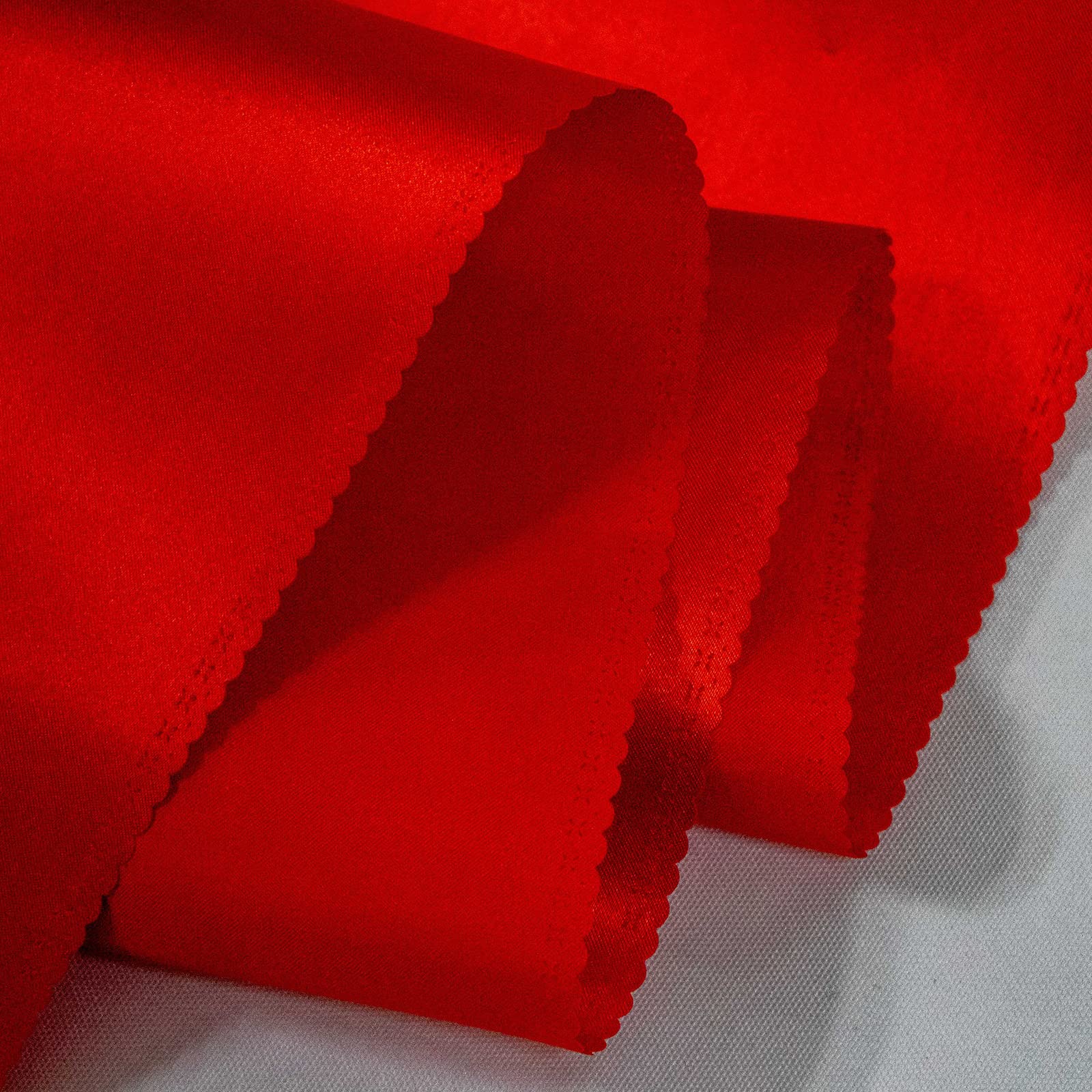 2 Pack Red Table Runners, Christmas Satin Table Runner 12x108 Inches Long, Silk and Smooth Fabric Table Runner for Wedding, Parties, Banquets, Events Decoration