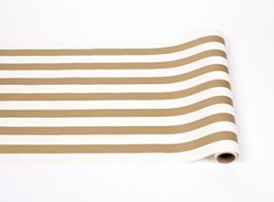 striped table runner - gold paper table runner for parties or weddings - american made