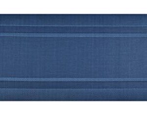 DII PVC Tabletop Collection Woven Indoor/Outdoor, Table Runner, 14x72, Nautical Blue