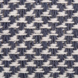 DII Woven Basics Collection 100% Cotton Knit Table Runner, 15x72, French Blue