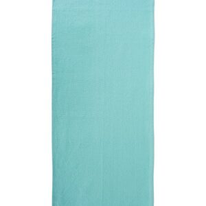 DII Everyday Collection, Fringed Solid Tabletop, Table Runner, 14x72, Aqua