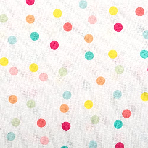 DII Polka Dot Party Print Tabletop Collection Reusable & Machine Washable, Table Runner, 14x72, Multicolor Confetti Dots