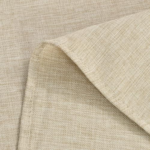 Hiasan Faux Linen Rectangle Tablecloth - Wrinkle and Stain Resistant Washable Table Cloth for Kitchen Dining Room Holiday Table Cover for Party Dinner, Beige, 54 x 108 Inch