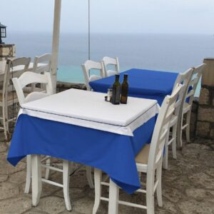 YLZYAA Tablecloth - 54 x 54 Inch -Royal Blue-Square Polyester Table Cloth, Wrinkle,Stain Resistant - Great for Buffet Table, Parties, Holiday Dinner & More