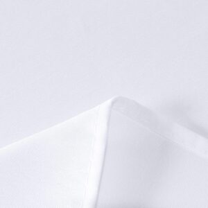 LALAPORT 10 Pack Premium 120" Round Polyester Tablecloth for Wedding/Party/Events/Banquet/Buffet (White)