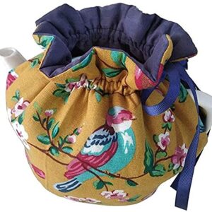 BAOZOON Tea Pot Cosy Cotton Vintage Printed Tea Cozy for Teapots Dust Cover Insulated Kettle Cover Breakfast Warmer for Home Kitchen Decorative Accessories